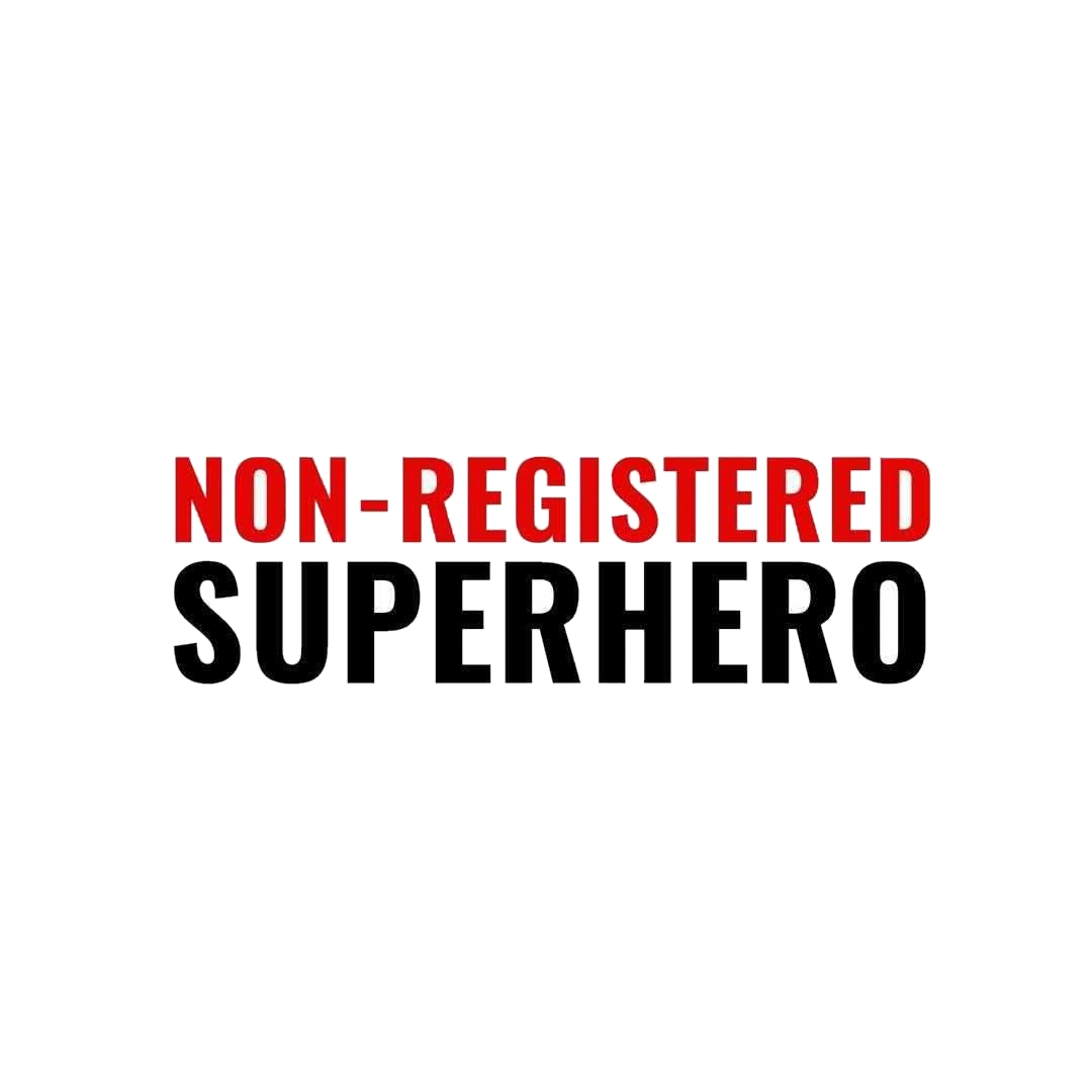 Non-registered Super Hero Sticker